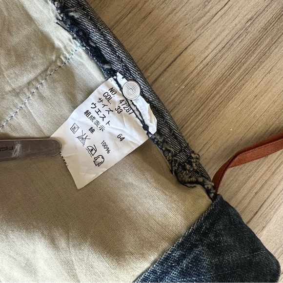 JOUER AUX ECHECS Denim front slit long skirt size 4 - Picture 8 of 13